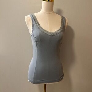 Y2K Cabi Blue Cami Top with Lace Trimming Size Women's Small